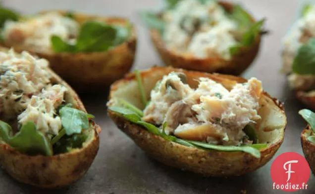 Peaux de Pommes De Terre de Truite Fumée