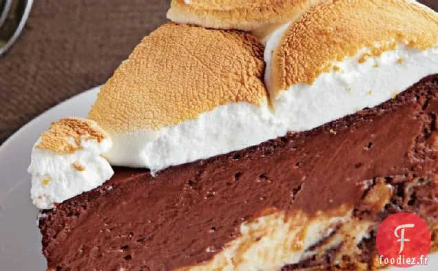 Gâteau au Fromage S'mores au Caramel
