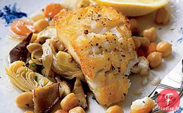 Morue aux Artichauts et Pois Chiches