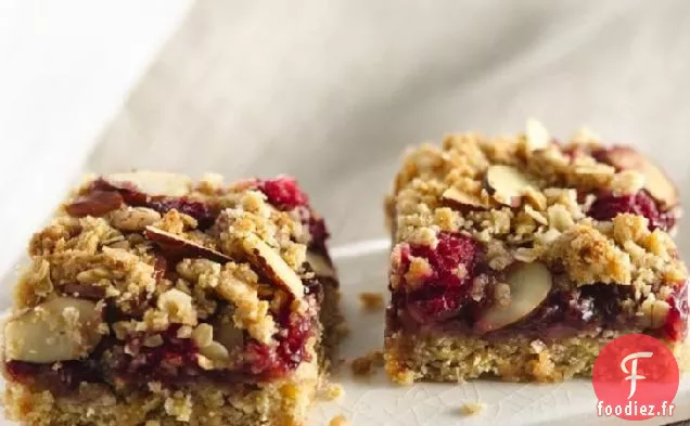 Barres aux Amandes Et Framboises Moelleuses