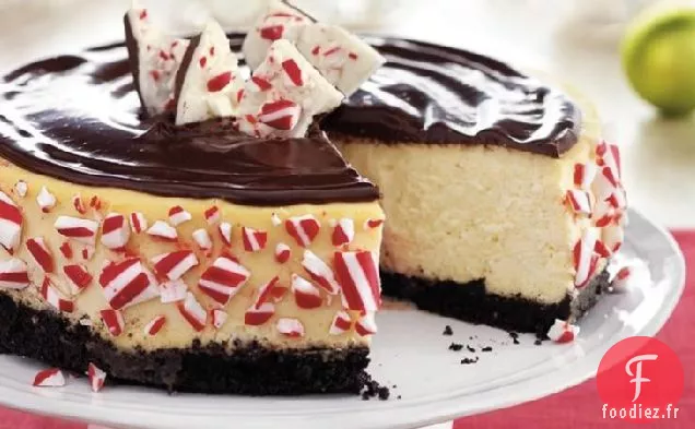 Gâteau au Fromage à la Menthe Poivrée Double Chocolat