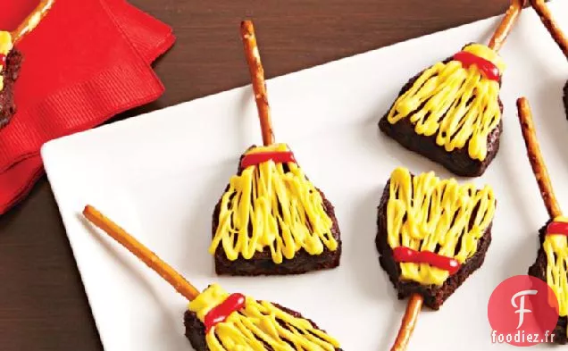 Friandises au Brownie au Balai de Sorcière