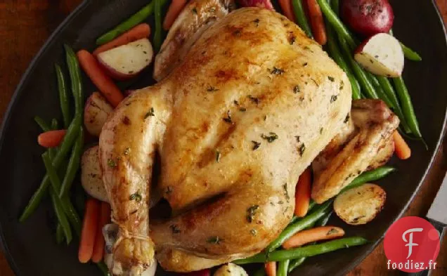 Poulet Rôti aux Herbes et Légumes