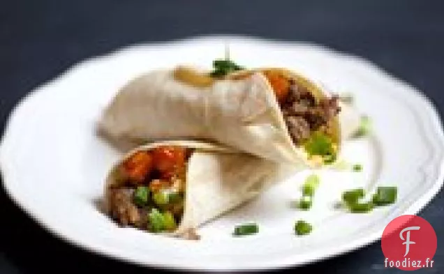 Tacos pour le Petit Déjeuner Asiatique