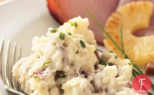 Ciboulette de Campagne à la Mijoteuse et Pommes de Terre Écrasées de Ranch
