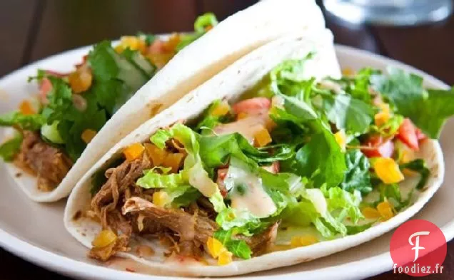 Tacos au Poulet à l'Abricot à la Mijoteuse