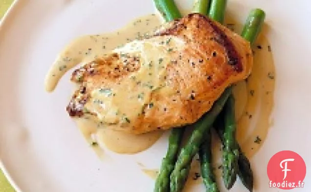 Poulet Sauté À La Crème De Moutarde