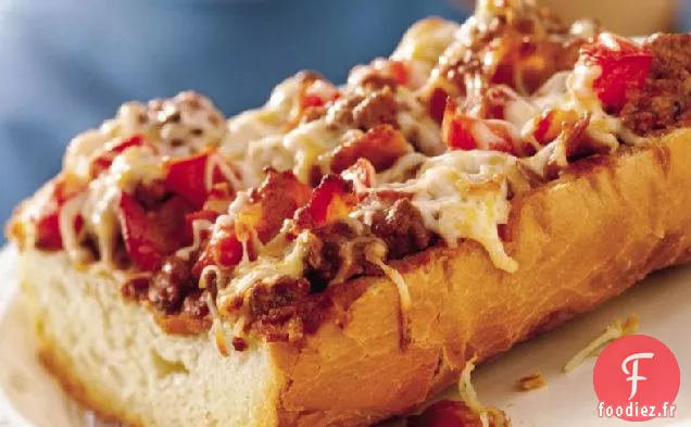 Pizza au Cheeseburger au Bacon