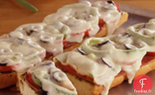 Pizzas au Pain Français Antipasto