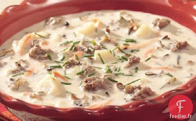 Soupe de Riz Sauvage Crémeuse