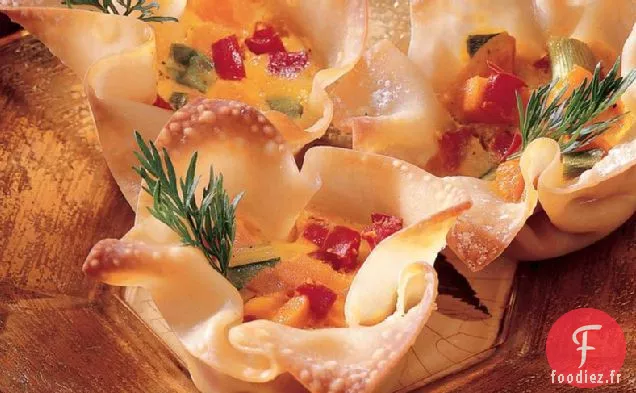 Wontons de Patates Douces Au Curry