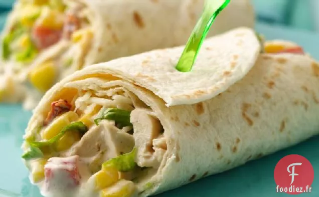 Enveloppements de Salade Fajita au Poulet
