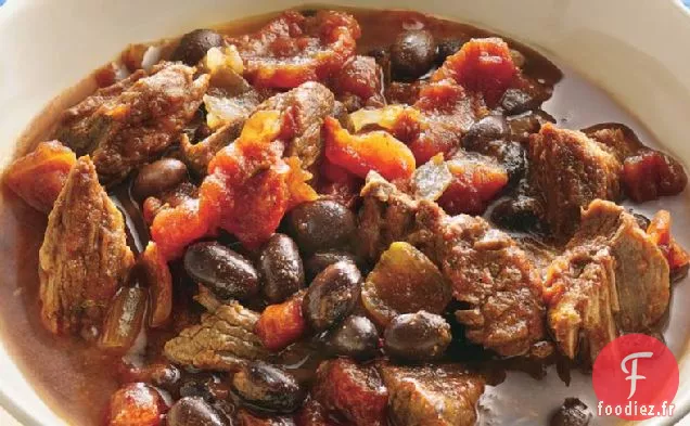 Chili de Bœuf et de Haricots à la Mijoteuse