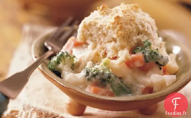 Casserole de Légumes avec des biscuits à l'Aneth