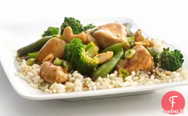 Poulet aux Noix de Cajou et Brocoli Sains