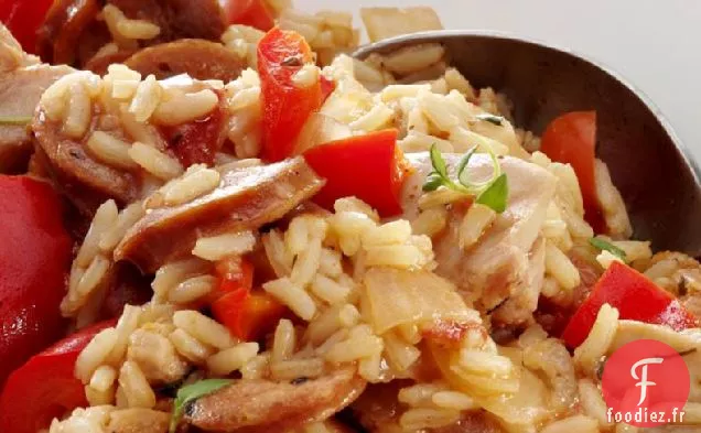 Jambalaya au Poulet et aux Saucisses