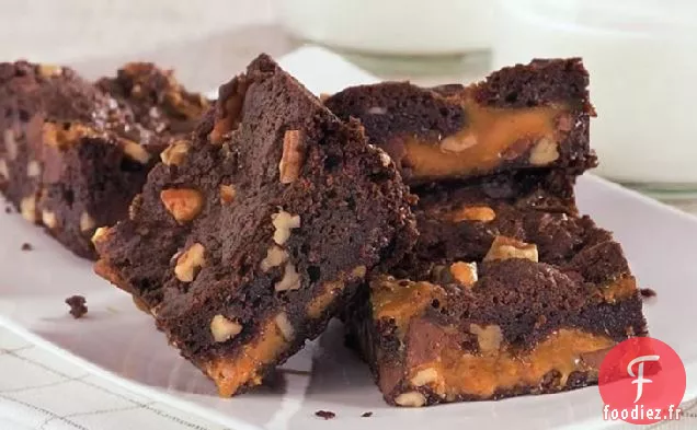 Brownies Au Chocolat Noir Et Caramel
