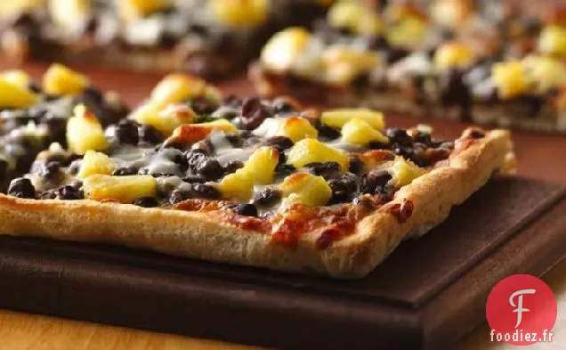 Pizza aux Haricots Noirs des Caraïbes