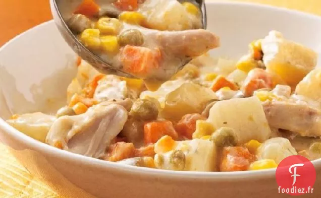 Ragoût de Poulet Alfredo à la Mijoteuse