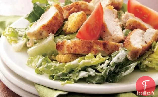 Salade César au Poulet Croustillant