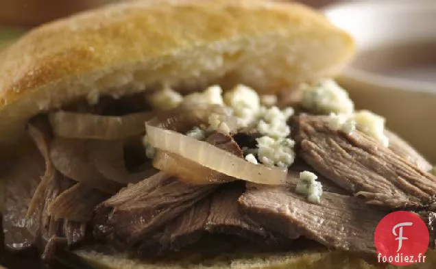 Sandwichs au Bœuf Zinfandel et au Fromage Bleu