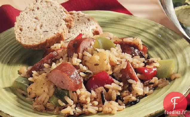 Cuisson à la Saucisse Hawaïenne et au Riz