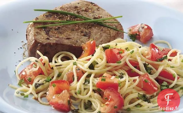 Vermicelles aux Herbes Fraîches - Sauce Tomate