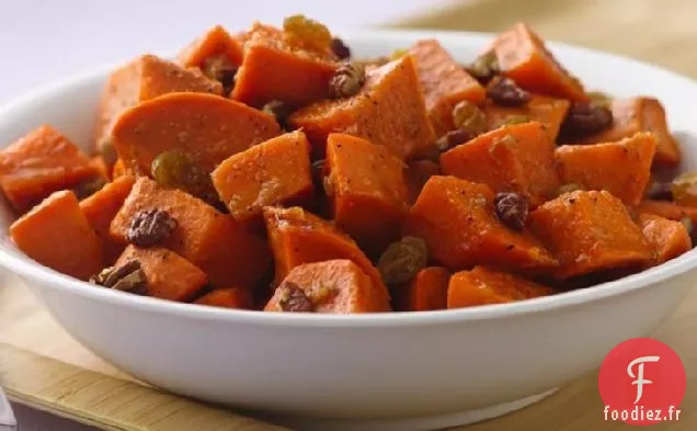 Salade de Patates Douces avec Vinaigrette Orange-Gingembre
