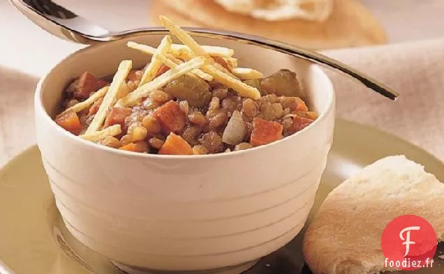 Ragoût de Jambon et Lentilles à la Mijoteuse