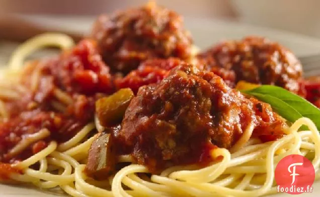Spaghettis et Boulettes de Viande