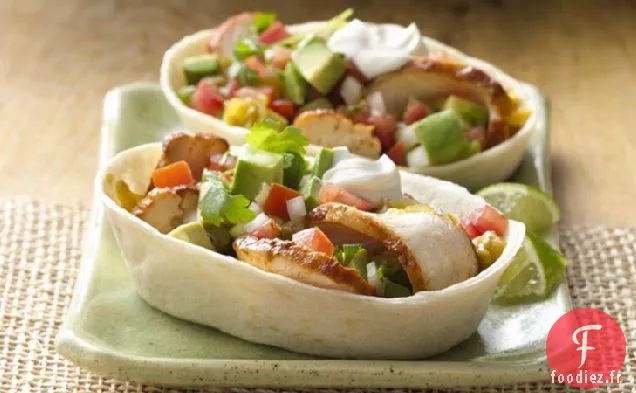 Tacos Moelleux au Poulet et à l'Avocat Stand 'N Stuff®