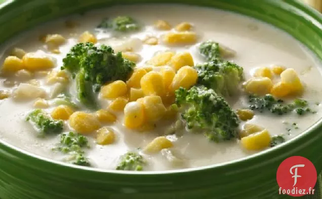 Chaudrée Crémeuse de Maïs et de Brocoli