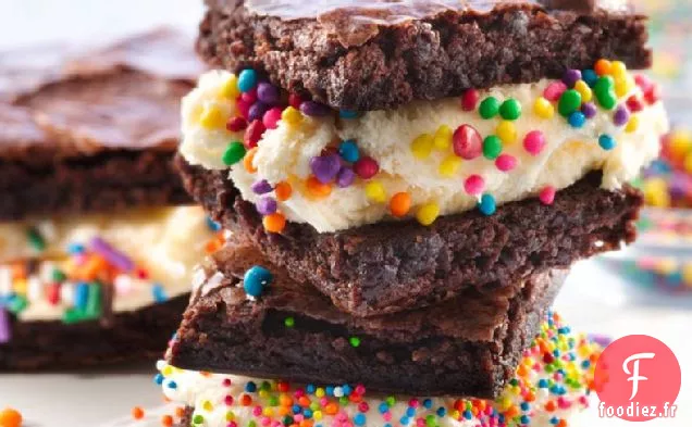 Sandwichs à la Crème Glacée au Brownie