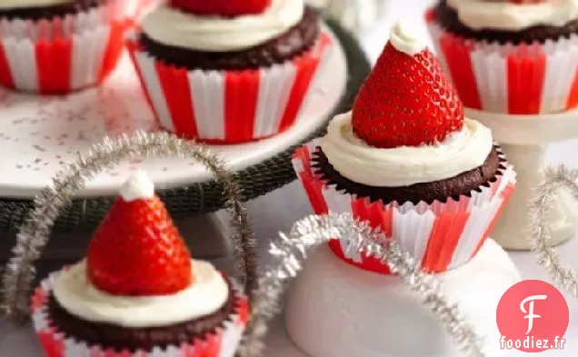 Cupcakes de Santa en Velours Rouge