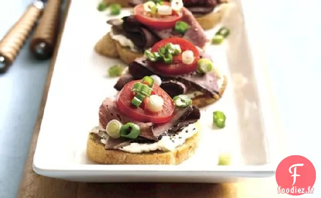 Bruschetta au Rôti de Bœuf