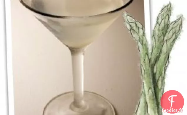 Vivaneau Rouge Aux Asperges Dans Une Sauce Au Beurre Au Vin Blanc