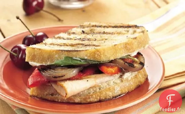 Sandwichs aux Légumes Grillés et à la Dinde