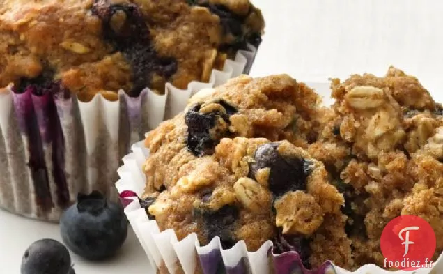 Muffins aux Bleuets et à l'Avoine