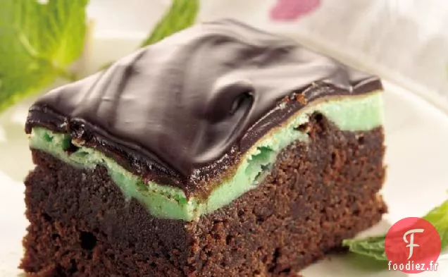 Barres de Menthe Givrées au Chocolat