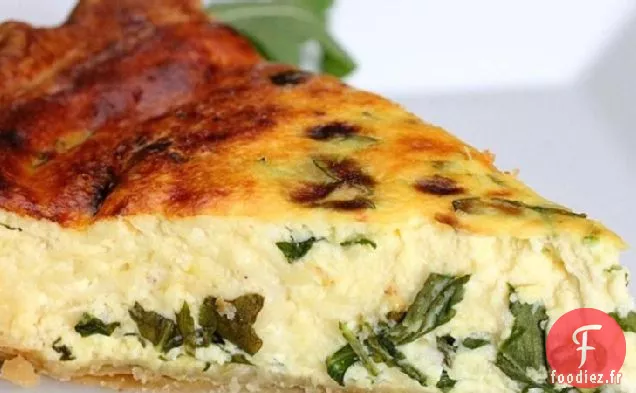 Quiche à la Ricotta et à la Roquette