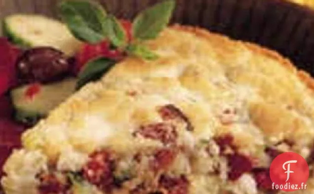 Tarte aux Poivrons Rôtis et au Fromage Feta Incroyablement Facile