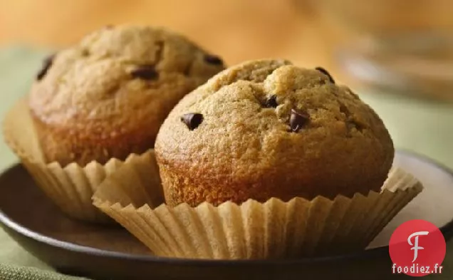 Muffins aux Pépites de Chocolat à la Banane