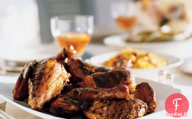 Poulet Grillé à la Sauce Barbecue à la Moutarde Douce