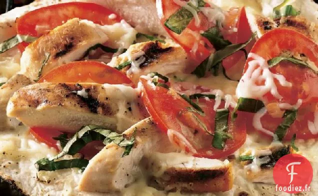 Pizzas Margherita au Poulet Grillé