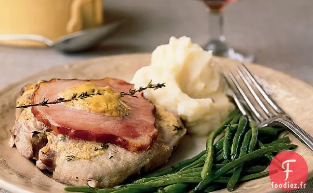 Côtelettes de Porc à la Moutarde et au Bacon canadien