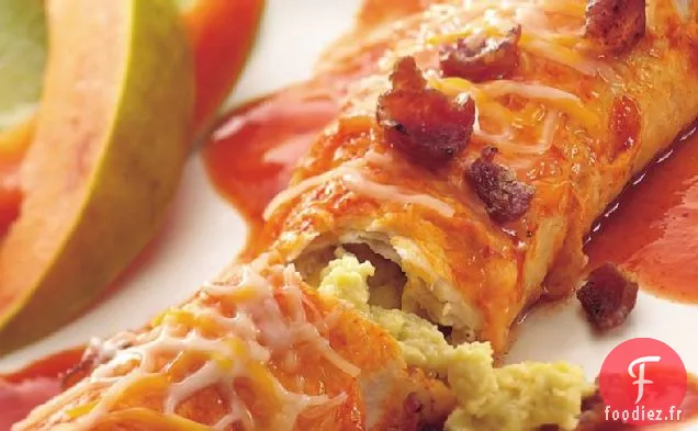 Enchiladas au Bacon et aux Œufs