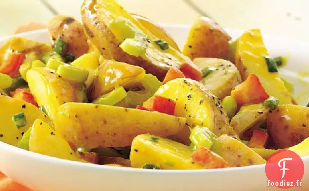 Salade Tiède de Pommes De Terre Au Miel Et à la Moutarde