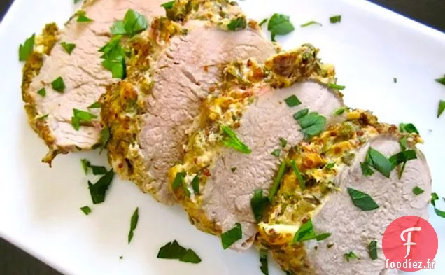 Longe de Porc aux Herbes et À la Moutarde