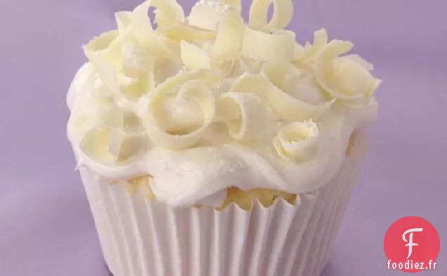 Cupcakes de Mariage Blanc sur Blanc