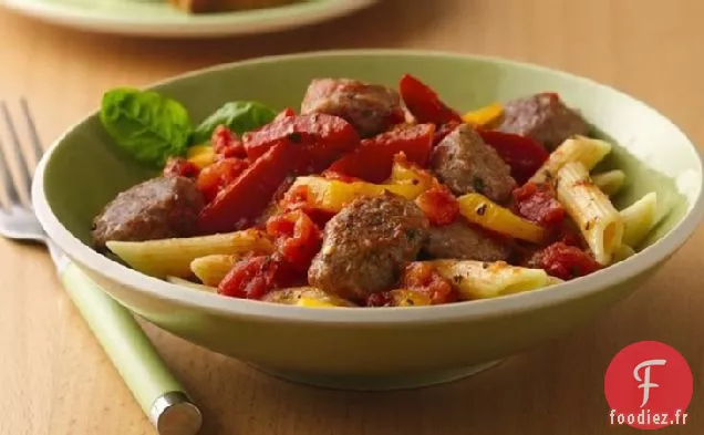 Ragoût de Saucisses Italiennes et de Poivrons